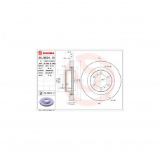 Гальмівний диск Brembo 09.B634.11