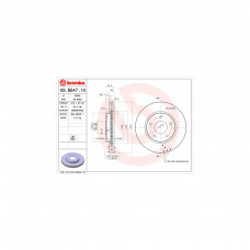 Гальмівний диск Brembo 09.B647.10