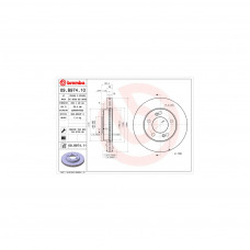 Гальмівний диск Brembo 09.B974.11