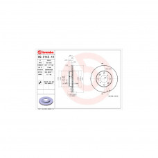 Гальмівний диск Brembo 09.C145.10