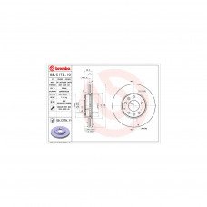 Гальмівний диск Brembo 09.C179.11