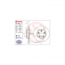 Гальмівний диск Brembo 09.C881.11