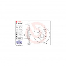 Гальмівний диск Brembo 09.R104.11