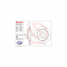 Гальмівний диск Brembo 09.R124.21