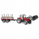 Спецтехніка Bruder трактор Massey Ferguson 7480 з навантажувачем і лісовим причепом 1:16 (02046)