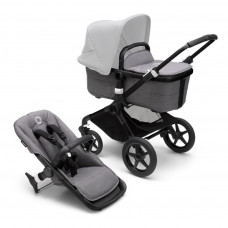 Коляска Bugaboo 2 в 1 Fox 3 без капюшона (Black/ Grey Melange) (2306010043)