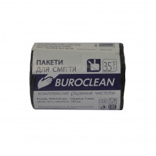 Пакети для сміття Buroclean чорні 35 л 100 шт. (4823078910622)