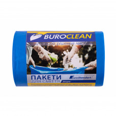 Пакети для сміття Buroclean EuroStandart міцні сині 60 л 40 шт. (4823078977892)