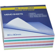 Папір для нотаток Buromax Zebra JOBMAX 90х90х30мм, unglued (BM.2257)