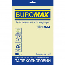 Папір Buromax А4, 80g, PASTEL beige, 20sh, EUROMAX (BM.2721220E-28)