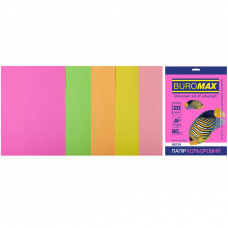 Папір Buromax А4, 80g, NEON, 5colors, 20sh, EUROMAX (BM.2721520-99)