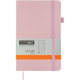 Книга записна Buromax Etalon 125x195 мм 96 аркушів в лінію обкладинка зі штучної шкіри Рожева (BM.291260-10)