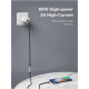 Дата кабель USB-C M/F 0.5m 5Gbps 60W 4K60Hz Cabletime (CA913664)