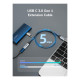 Дата кабель USB-C M/F 0.5m 5Gbps 60W 4K60Hz Cabletime (CA913664)