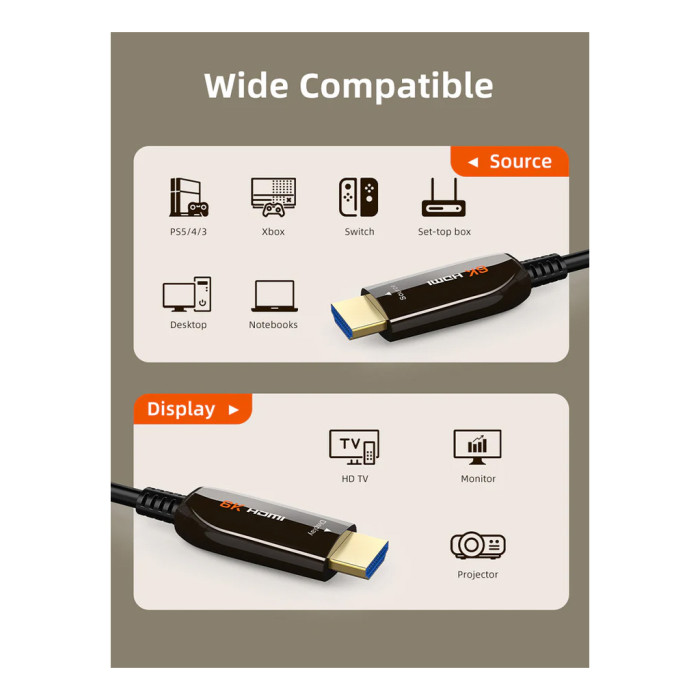 Кабель мультимедійний HDMI M to HDMI M 10.0m V2.1 Cabletime (CA914029)