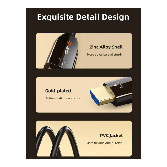 Кабель мультимедійний HDMI M to HDMI M 10.0m V2.1 Cabletime (CA914029)