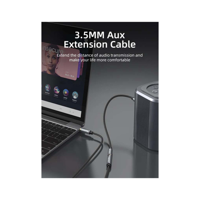 Кабель мультимедійний 3.5mm M to 3.5mm F 3.0m Cabletime (CA915255)