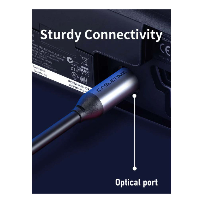 Кабель мультимедійний Optical Toslink 1.0m Cabletime (CA915286)
