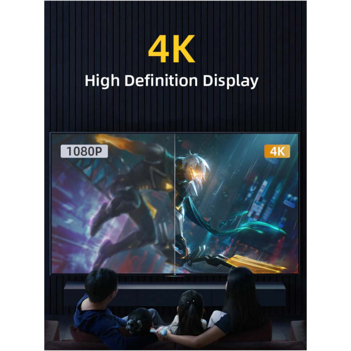 Кабель мультимедійний DisplayPort M to HDMI M 1.8m V1.2 4K60Hz Cabletime (CA915316)