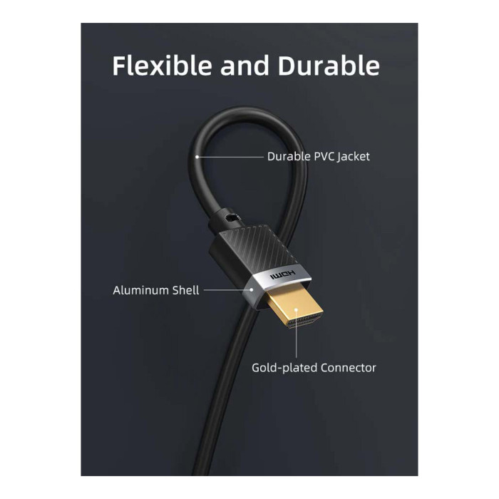 Кабель мультимедійний HDMI M to HDMI M 10.0m V2.0 4K60Hz Cabletime (CA915811)