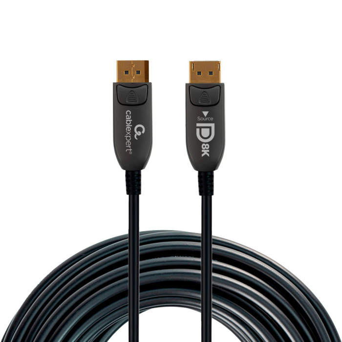 Кабель мультимедійний DisplayPort M to DisplayPort M 30.0m V1.4 8K60Hz/4K120Hz AOC Cablexpert (CC-DP8K-AOC-30M)