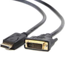 Кабель мультимедійний DisplayPort M to DVI M 1.8m 24+1pin Cablexpert (CC-DPM-DVIM-1.8М/CC-DPM-DVIM-6)