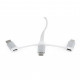 Дата кабель USB 2.0 AM to Lightning/Micro/Type-C 1.0m Cablexpert (CC-USB2-AMLM32-1M-W)