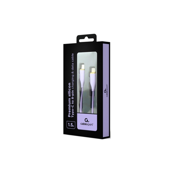 Дата кабель USB 2.0 AM to Lightning 1.5m 2.25A Cablexpert (CC-USB2S-CM8PM-1.5M-P)