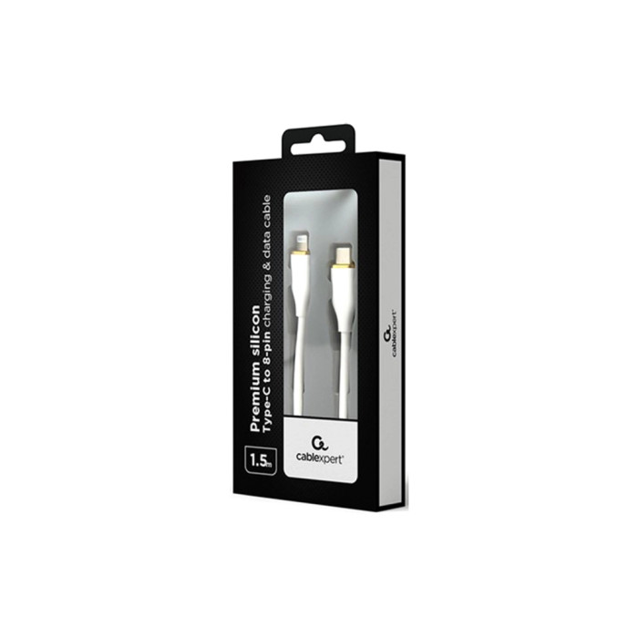 Дата кабель USB 2.0 AM to Lightning 1.5m 2.25A Cablexpert (CC-USB2S-CM8PM-1.5M-W)