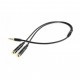 Кабель мультимедійний Jack 3.5mm M to 2 x Jack 3.5mm F (4pin) Cablexpert (CCA-417M)