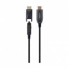 Кабель мультимедійний HDMI to HDMI 20.0m AOC V.2.0, 4K 60Hz Gold Cablexpert (CCBP-HDMID-AOC-20M)