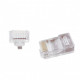 Конектор Cablexpert RJ45 cat.5e UTP 8P8C (сквозное отв., позолоч. конт.) 10 шт (LC-PTU-01/10)