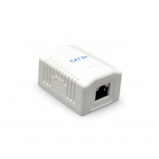 Розетка мережева Cablexpert RJ45x1 UTP, cat.5e (NCAC-1U5E-01)
