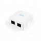 Розетка мережева Cablexpert RJ45x2 UTP, cat.5e (NCAC-2U5E-01)