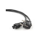 Кабель живлення C5 0.5m 0.75mm2 Cablexpert (PC-186-ML12-0.5M)