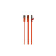 Патч-корд 1м S/FTP Cat 6A CU LSZH orange Cablexpert (PP6A-LSZHCU-O-1M)
