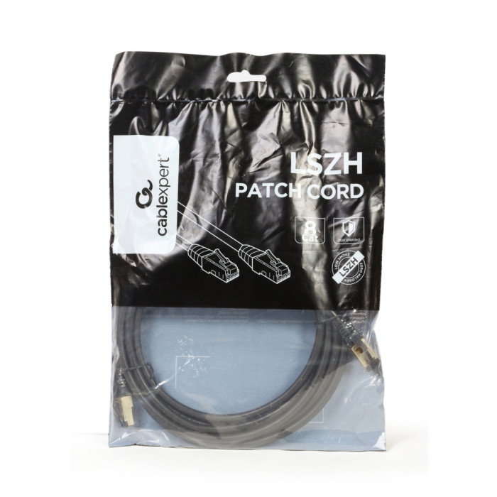 Патч-корд 3м, S/FTP, cat 8, литий, 50u