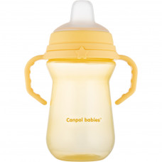Поїльник-непроливайка Canpol babies з силіконовим носиком FirstCup 250 мл Жовта (56/615_yel)