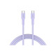 Дата кабель USB-C to USB-C 1.0m OnWire 60CL C-C 60W COLOR Braided 1m Purple Canyon (CND-CCAP60AB10PU)