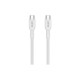 Дата кабель USB-C to USB-C 1.0m OnWire 60CL C-C 60W COLOR Braided 1m White Canyon (CND-CCAP60AB10W)