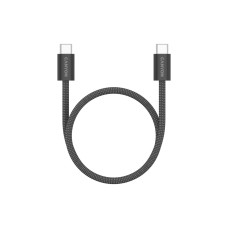 Дата кабель USB-C to USB-C 1.0m 60W Magnet Braided Black Canyon (CND-CCMG60AB15B)