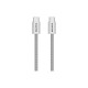 Дата кабель USB-C to USB-C 1.0m 60W Magnet Braided Light Grey Canyon (CND-CCMG60AB15LG)