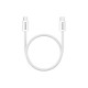 Дата кабель USB-C to USB-C 1.0m 60W Magnet Braided White Canyon (CND-CCMG60AB15W)