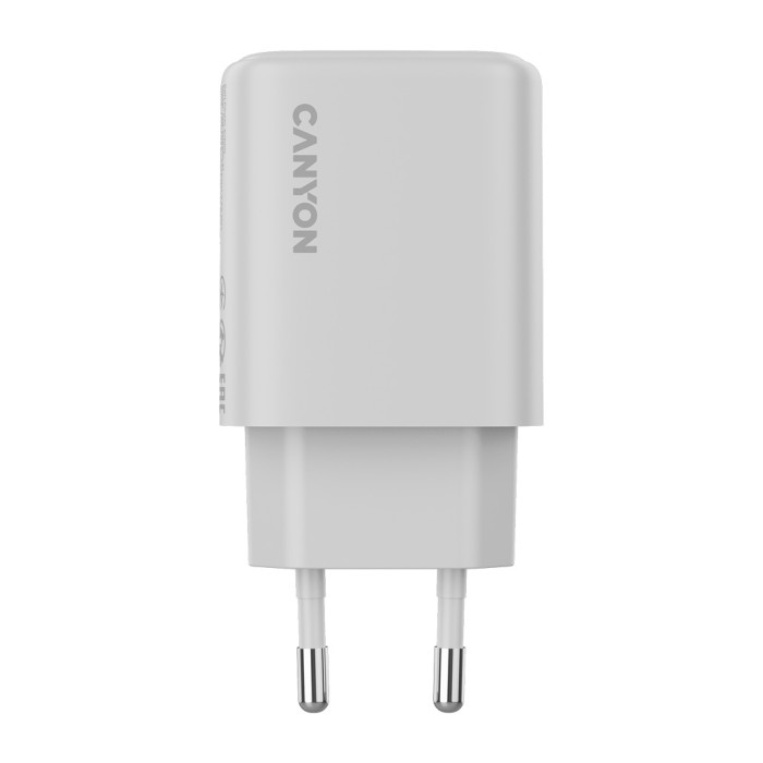 Зарядний пристрій Canyon OnCharge 200 20W 1xPD 1xQC EU White (CNE-CHA200-21)