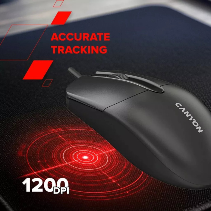 Мишка Canyon M-5 USB Black (CNE-CMS5)