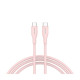 Дата кабель USB-C to USB-C 1.0m CC60SC10 60W Silicon Pink Sand Canyon (CNS-CC60SC10PS)
