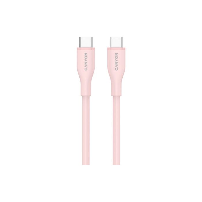 Дата кабель USB-C to USB-C 1.0m CC60SC10 60W Silicon Pink Sand Canyon (CNS-CC60SC10PS)