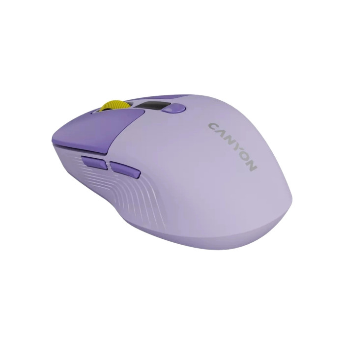 Мишка Canyon MW-26 LCD Silent Wireless/Bluetooth Violet (CNS-CMSW26V)