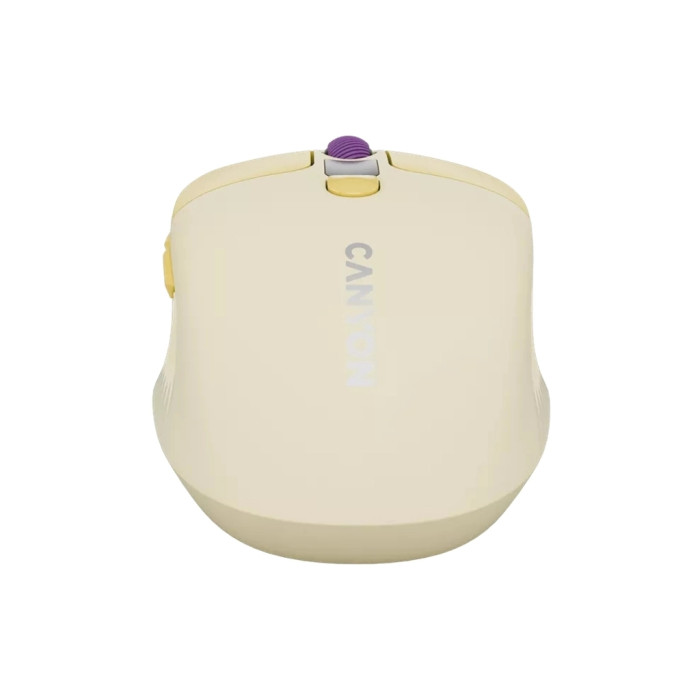 Мишка Canyon MW-26 LCD Silent Wireless/Bluetooth Yellow (CNS-CMSW26Y)