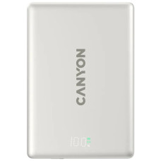 Батарея універсальна Canyon 5000mAh OnPower 500 PD20W Magnetic wireless MagSafe Grey (CNS-CPB500G)